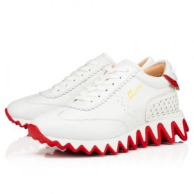 Christian Louboutin Sneaker Loubishark Vrouw Bianco Kalf