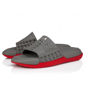 Christian Louboutin Take It Easy Thongs Rubber Smoke Grey