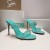 Christian Louboutin Spike Alleen 105mm PVC en Patent Leren Sandalen Mint