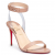 Christian Louboutin Jonatina 85 PVC Lederen Sandalen Naakt Christian Louboutin Schoenen