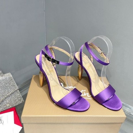 Christian Louboutin Lipqueen Sandaalit 100mm Satin Violetti