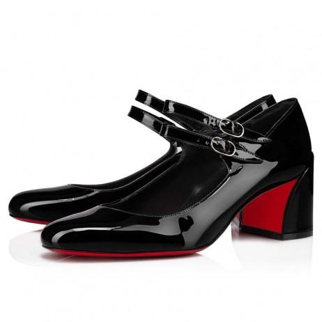 Christian Louboutin Miss Jane 55 mm Pumput Patentti Vasikka Musta Christian Louboutin Kengät