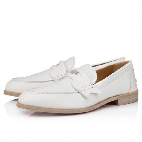 Christian Louboutin Kävelykengät Vasikka Nahka Valkoinen CL Kengät