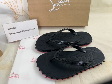 Christian Louboutin Super Loubi Flip Muulit Kumi-Musta