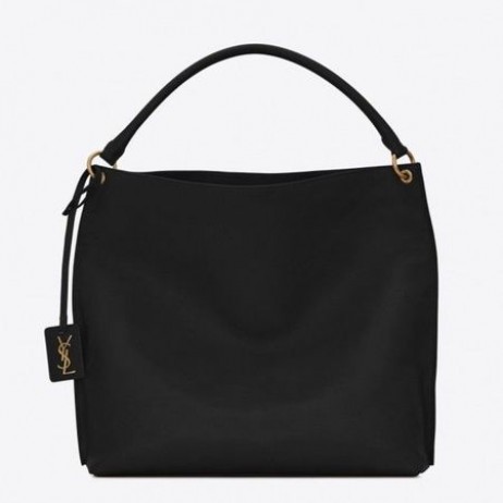 DicountSaint Laurent Tag Hobo Laukku Musta Vasikannahka Saint Laurentin Laukut