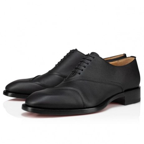 Christian Louboutin Boabi Oxfords Vasikka Nahka Petit Grain Musta