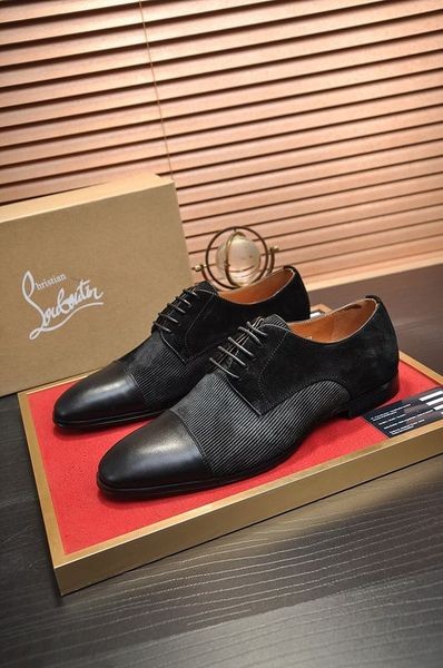 Christian Louboutin Greggo Oxford Vasikka Nahka ja Mokka Musta