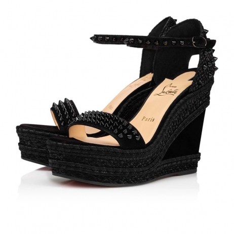 Christian Louboutin Madmonica Sandaalit 120mm Veau Velours Musta Mokka
