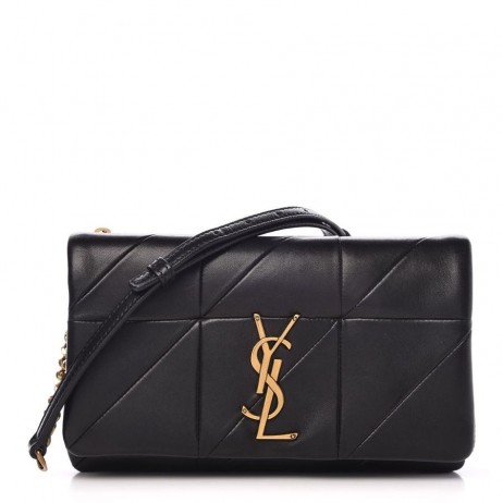 Saint Laurent Pieni Jamie Laukku Musta Tilkkutäkki Lampaan Saint Laurentin Laukut