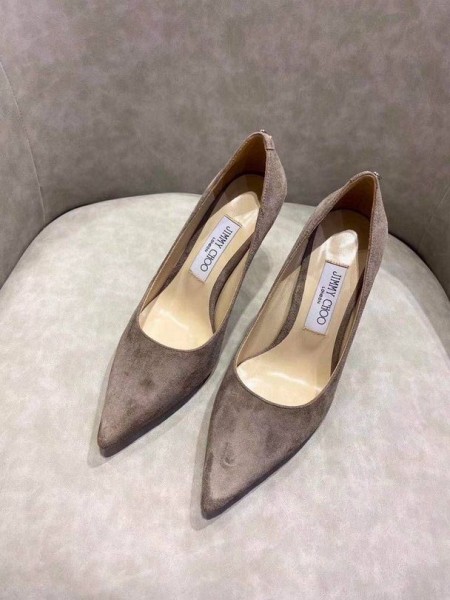Jimmy Choo Rakkaus Suede Pumput JC-Tunnus Ruskea