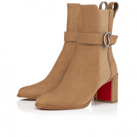 Christian Louboutin Cl Chelsea Booty 70 Mm Pieni Vasikka Saappaat Nahka Roca Christian Louboutin Kengät