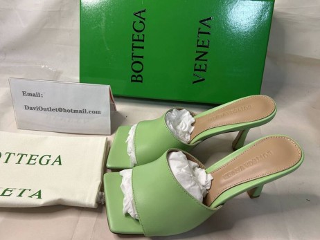 Bottega Veneta Venyttää Muulit 90mm Pistaasi Karitsannahka Bottega Veneta Kengät