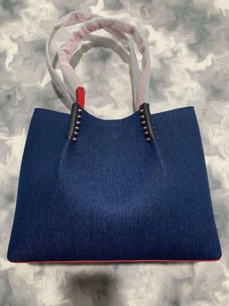 Christian Louboutin Cabarock Tote Laukku Denim Blue