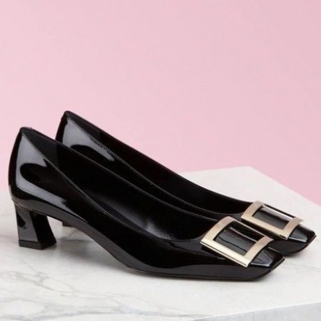 Roger Vivier Belle Vivier 45mm Pumput Musta Kiiltonahka