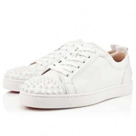 Christian Louboutin Louis Junior SP Valkoinen/valkoinen Vasikka