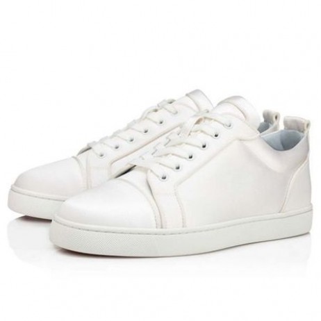 Christian Louboutin Matala-top Hauskaa Louis Junior Ivory/Sininen Satiini vuori