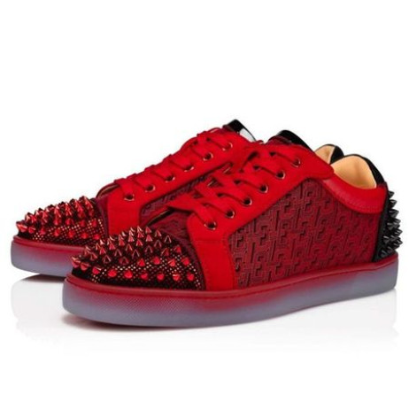 Christian Louboutin Matala-top Seavaste Orlato Loubi/musta Suede Sneaker