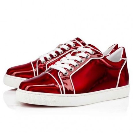 Christian Louboutin Sneaker Vieira Orlato Flat Loubibianco Patentti