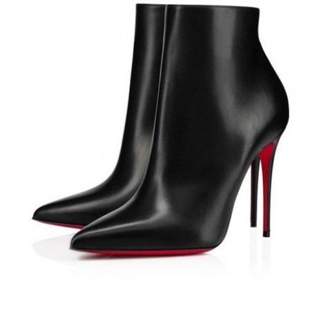 Christian Louboutin Spikita Booty Joten Kate 100 mm Musta Nahka