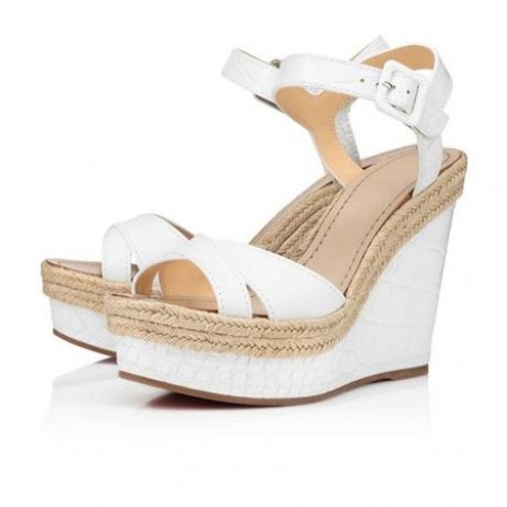 Christian Louboutin Kiila Almerio 120 mm Bianco Vasikka