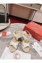 Christian Louboutin Almerio Espadrille Kiilat 120mm Kohokuvioitu Nahka Valkoinen