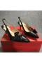 Christian Louboutin Clare Node Slingback Pumput Kiiltonahka Musta