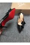 Christian Louboutin Clare Node Slingback Pumput Kiiltonahka Musta