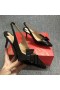 Christian Louboutin Clare Node Slingback Pumput Kiiltonahka Musta