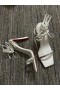 Christian Louboutin Condora Lacestrass 85mm Nahka Sandaalit Valkoinen