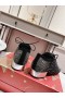 Christian Louboutin Degraginzbar Derby Kengät 30mm Crystal Satiini Musta