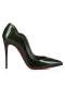 Christian Louboutin Kuuma Poikasen Pumput 100mm Patentti Vasikan Nahka Vihreä
