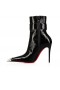 Christian Louboutin Lukita Minut Booty 100 Mm Saappaat Vog Kiiltonahka Musta