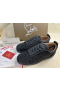 Christian Louboutin Louis Junior Spikes Matala-top Sneaker Veau Velours Tumman Harmaa