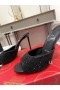Christian Louboutin Minut Dolly Strass Pumput 100 mm Mokka Strassi Koristellut Musta