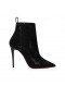 Christian Louboutin PerfoKate Booty 100mm Veau Velours Ja Patentti Vasikan Nahka Musta