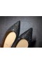 Christian Louboutin Pigalle Baletti Asuntoja Strassi Koristellut Musta