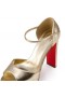 Christian Louboutin Sandaloo 130 Mm Strappy Sandaalit Laminoitu Nappa Nahka Platine