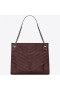 Saint Laurent Keskipitkän Niki Shopping Bag Bordeaux ' Ssa Nahka