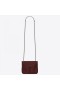 Saint Laurent WOC Niki Ketju Lompakko Bordeaux rei ' itetty Nahka
