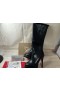 Christian Louboutin Bianca Bota Polven Boot 120mm Musta Vasikannahka