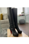 Christian Louboutin Bianca Bota Polven Boot 120mm Musta Vasikannahka