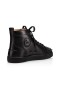 Christian Louboutin Korkea-top Louis Spikes Musta Vasikka Sneaker