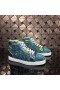 Christian Louboutin Louis Strass High-Top Lenkkarit Python Nahka Sininen Vihreä