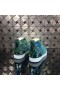 Christian Louboutin Louis Strass High-Top Lenkkarit Python Nahka Sininen Vihreä
