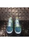 Christian Louboutin Louis Strass High-Top Lenkkarit Python Nahka Sininen Vihreä