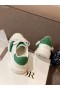 Dior-TUNNUS Sneaker Valkoinen Vihreä Calfskin Kumi