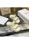 Dior Toimia Slide Beige Valkoinen Monivärinen Mizza Painettu Tekninen Kangas