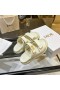 Dior Toimia Slide Beige Valkoinen Monivärinen Mizza Painettu Tekninen Kangas