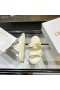 Dior Toimia Slide Beige Valkoinen Monivärinen Mizza Painettu Tekninen Kangas