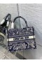 Dior Kirja Tote Blue Toile de Jouy Kääntää Kirjonta